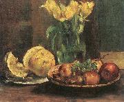 Lovis Corinth Stillleben mit gelben Tulpen Spain oil painting artist